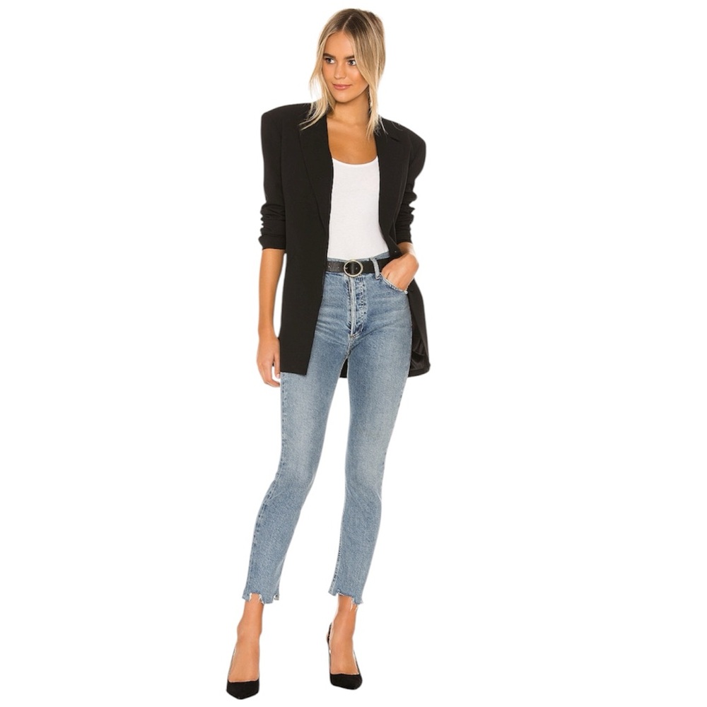 AGOLDE Nico High Rise Slim in Rooted